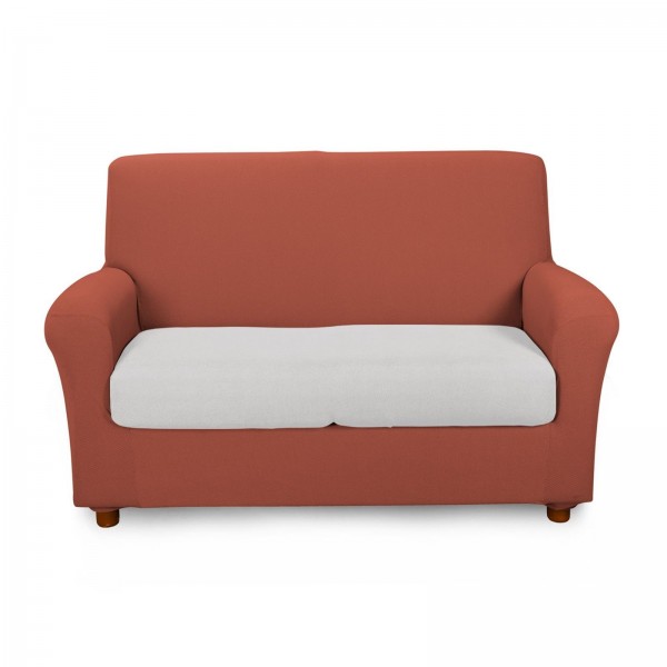 Stretch-Sofabezug 1-Sitzer Caleffi Melange-Farbe Marsala
