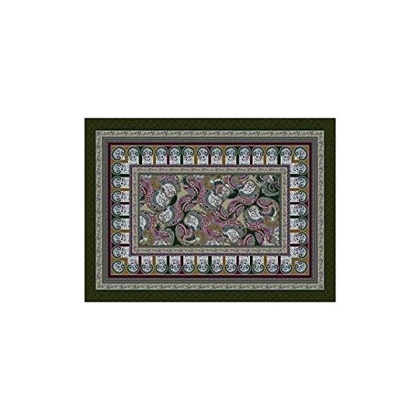 Caldo Pareo Plaid Arredo Dondi Home in Cotone Trapuntato Gange Bosco