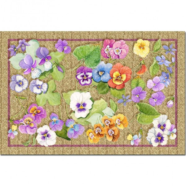 Kitchen mat Tessitura Toscana Mammola TipTap 52x80 cm Straw