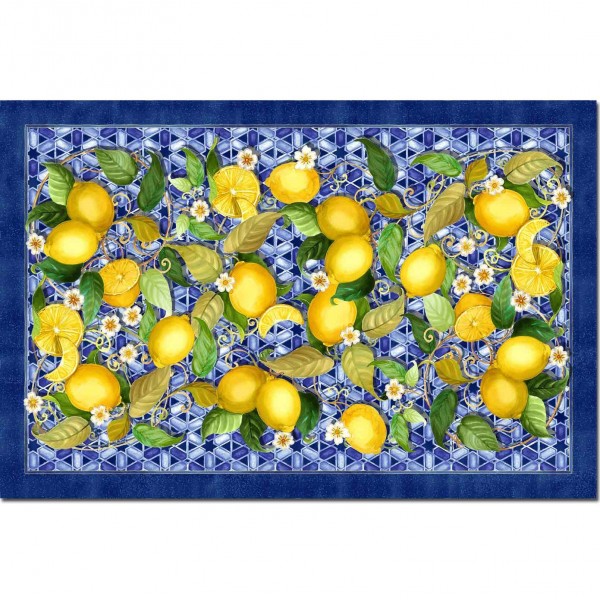 Kitchen mat Tessitura Toscana Sevillana TipTap 52x80 cm Blue