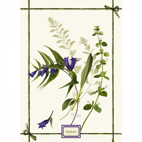 Cloth Tessitura Toscana Fragrance - Gentian Linen Cm. 50X 70