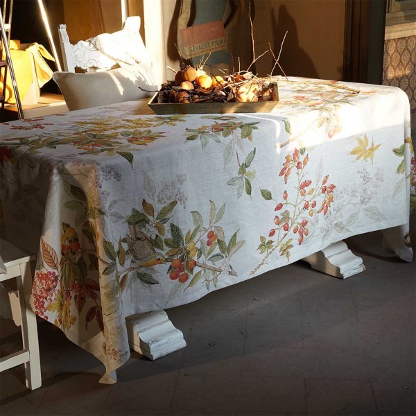 Vis A Vis Runner Tischdecke 45X170 Tessitura Toscana Arbousier aus Leinen
