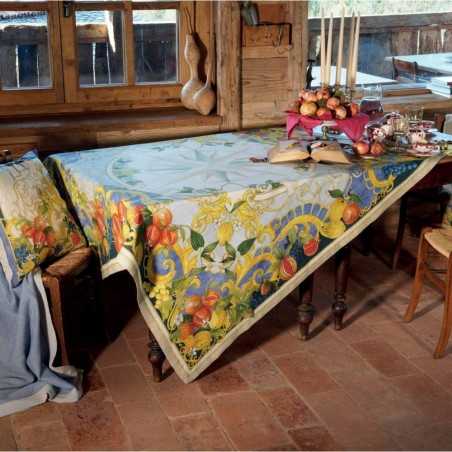 Leinentischdecke 170X270 Tessitura Toscana Borea colore Crema