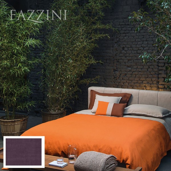 Sheet Under With Corners Double Bed Breath Fazzini Eggplant
