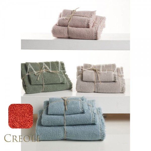 Paar Handtücher 1+1 Creole Eden Corallo