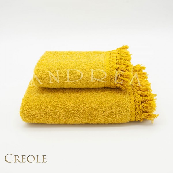 Couple Towels 1+1 Creole Vichy Mustard