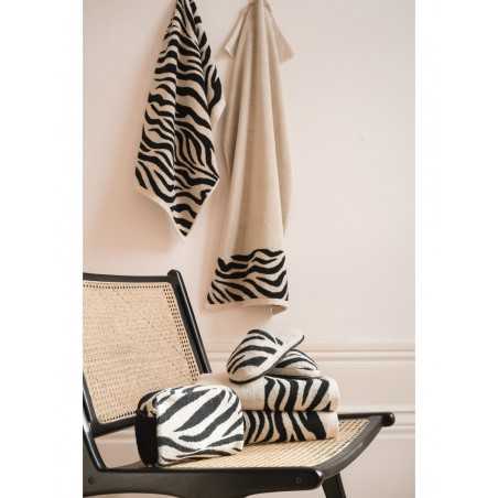Trousse da bagno in spugna Lasa Home  Zebra ambientato