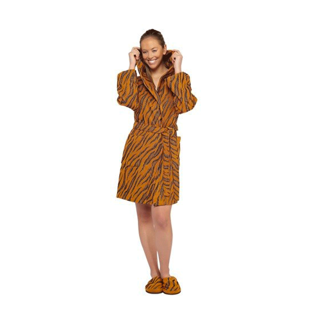 Accappatoio con cappuccio Lasa Home Taglia M Tigre