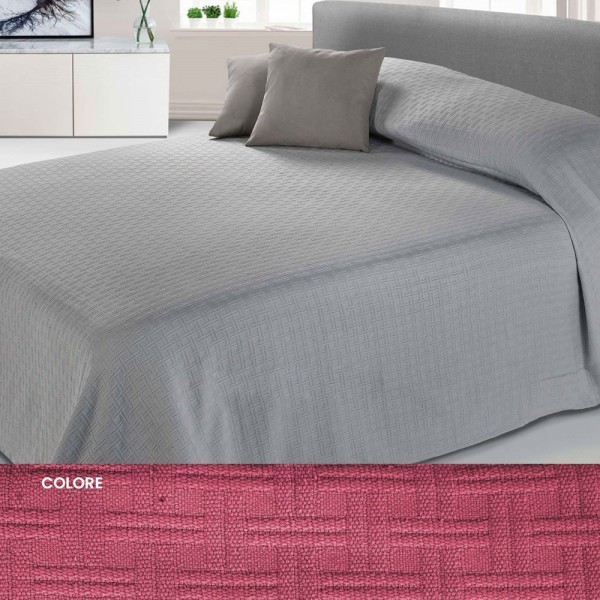 Bedspread for Double Bed Jacquard Cavalieri Fuxia