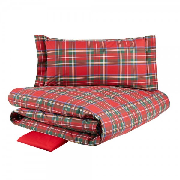 Housse de couette complète Double Randi Clan 22 couleur Rouge Vert