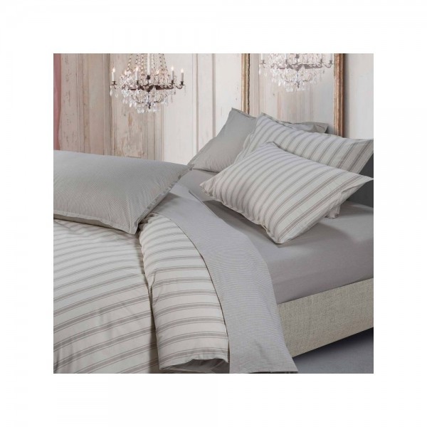 Housse de couette lit simple Natura Jolie Pattern Ares Grey