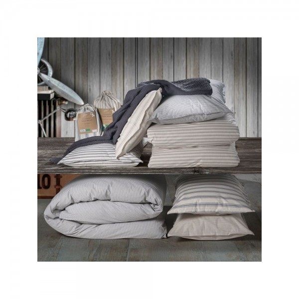 Housse de couette lit simple Natura Jolie Pattern Ares Grey