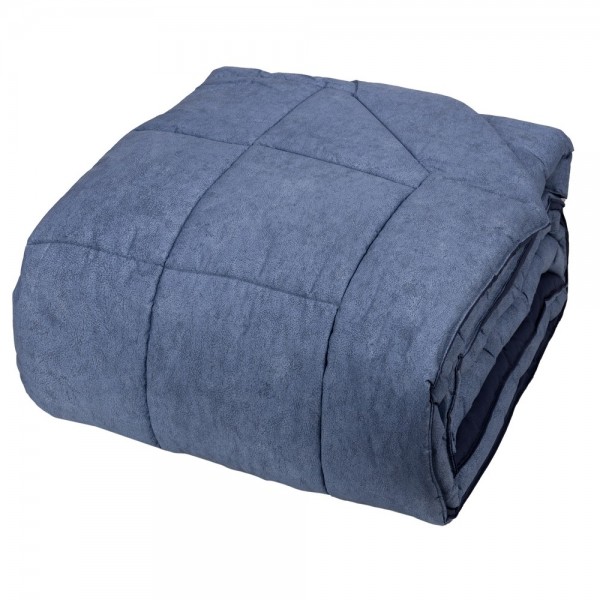 Quilt for bed a square and a half Fazzini Galuchat Blue...