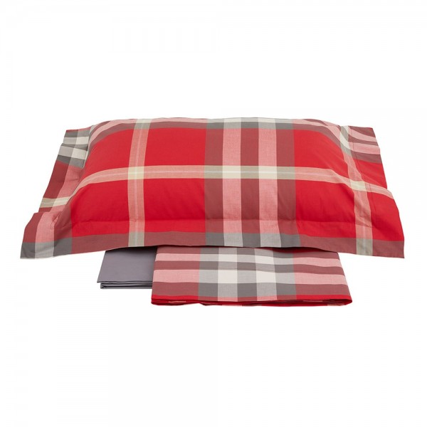 Draps complets Lit simple Randi Nevada couleur Rouge