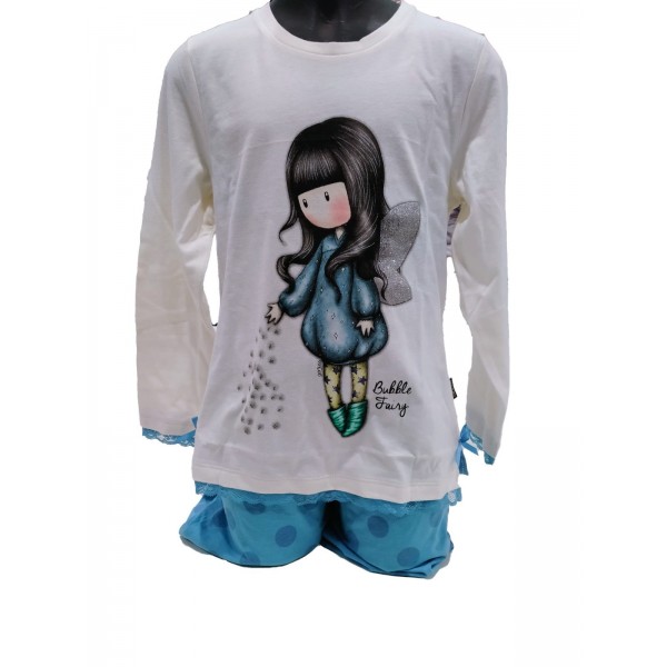 Gorjuss Tween Bubble Fairy girl pajamas size 12 years raw color