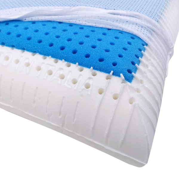 Cuscino in Memory Ventilato e Antisoffoco Oceano Millefori Andrea Home 42x72xh12 cm