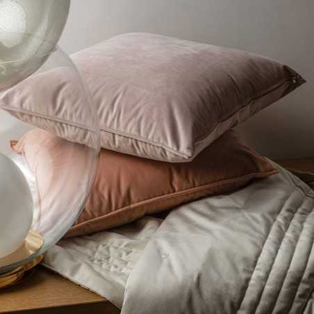 CUSCINO ARREDO FAZZINI FASCINO VELLUTO 50X50 ROSA LOTUS 12