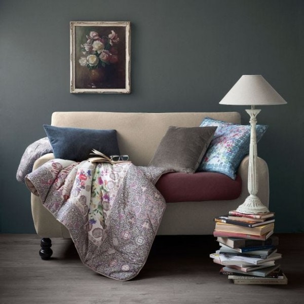 Sofa cover 2 Seater Stretch Caleffi Melange Natural Color