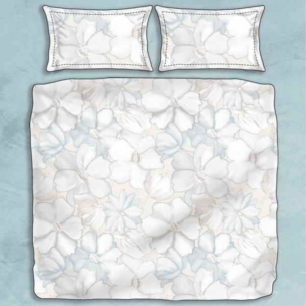 Copripiumino Matrimoniale - Azulejos - Blu - Randi – Completo letto