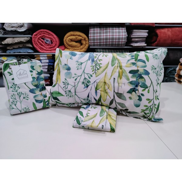 Randi Atelier double duvet cover set with leaves design