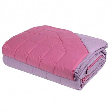 Quilt letto singolo Fazzini Dialogo colore glicine - ortensia