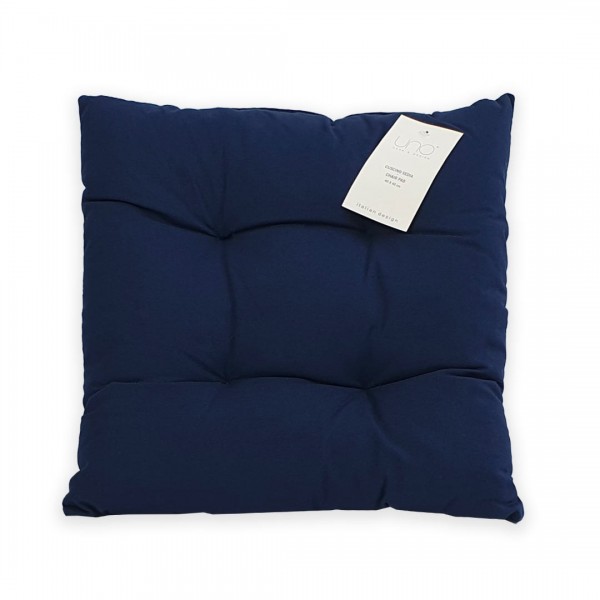 Cuscino per Sedia 40 x 40 Uno Chair pad colore Navy