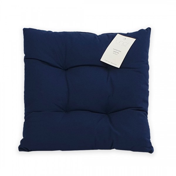 Chair cushion 40x40 Uno Chair pad color Navy