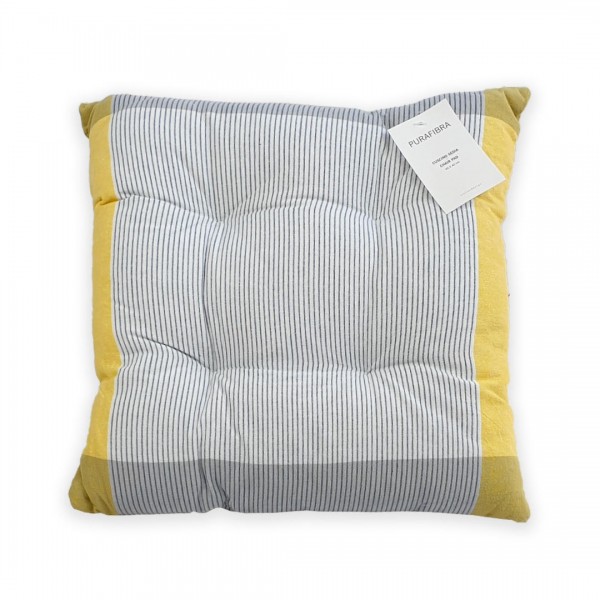 Cuscino per Sedia 40x40 Uno Chair pad colore Blu-Giallo