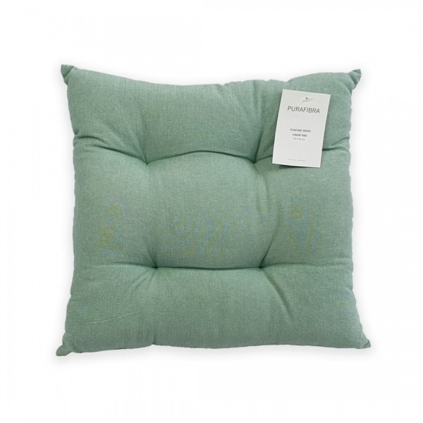 Cuscino per Sedia 40x40 Uno Purafibra colore Verde