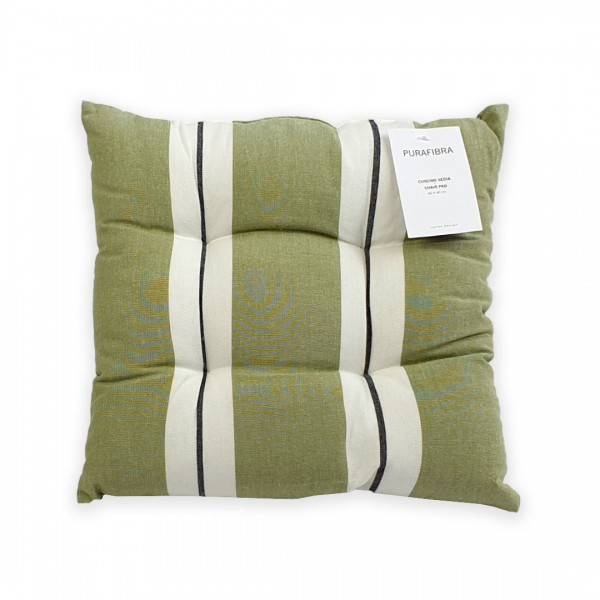 Coussin de chaise 40x40 Uno Purafibra couleur Vert militaire