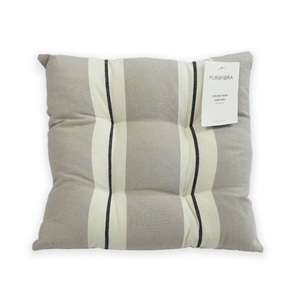 Cuscino per Sedia 40x40 Uno Purafibra colore Grigio