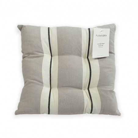 Cuscino per Sedia 40x40 Uno Purafibra colore Grigio