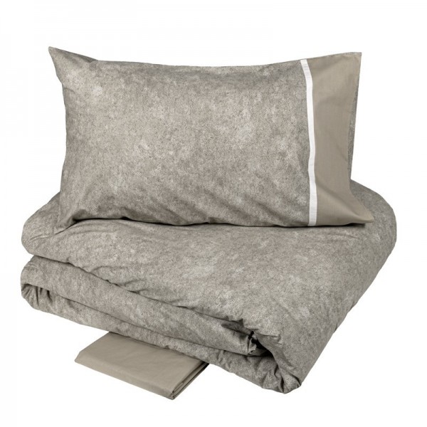 Duvet cover set for double bed Fazzini Galuchat color...