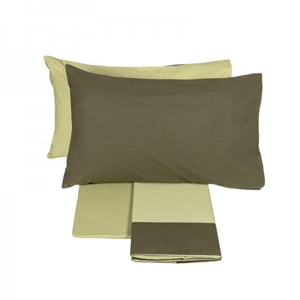Complete sheets Single bed Fazzini Dialogue color Green +...