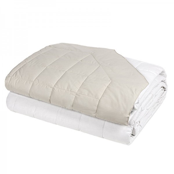 Quilt for single bed Fazzini Dialogo White + Butter color