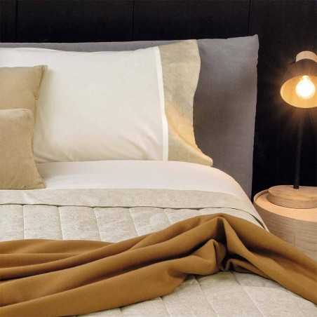 Completo lenzuola letto matrimoniale Fazzini Galuchat colore Offwhite