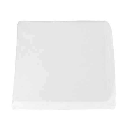 Drap inférieur avec coins de lit double Fazzini couleur Trecento Silk White