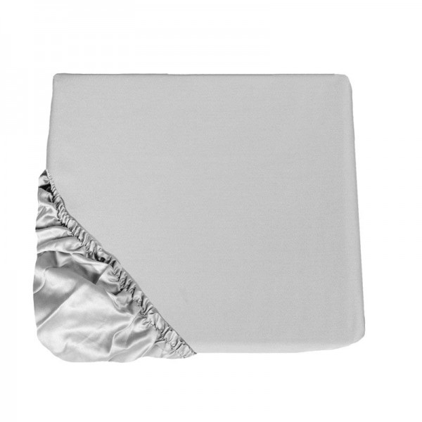 Drap inférieur avec coins de lit doubles Fazzini couleur Trecento Gris perle