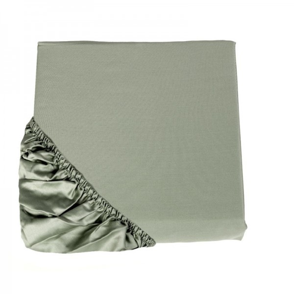 Drap inférieur avec coins de lit double Fazzini couleur Trecento Vert