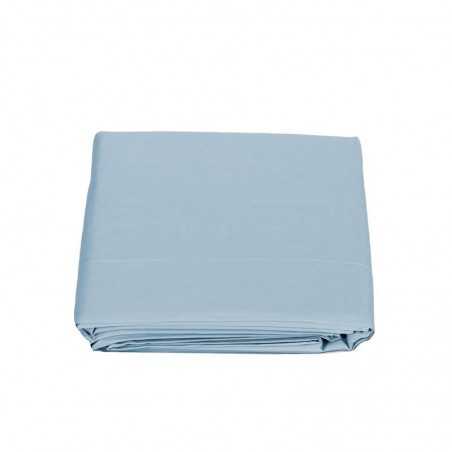 Drap Sopra lit double Fazzini Trecento couleur Bleu Brouillard