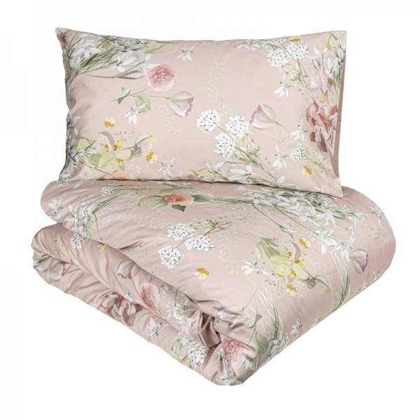 Duvet cover set double bed Fazzini Lilia color Rosa Boho