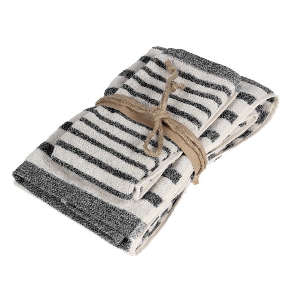 Towel set 1 + 1 Fazzini Triade Color Grey