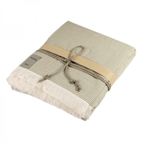 Telo Spa Fazzini Stripes 100X180 Colore Verde