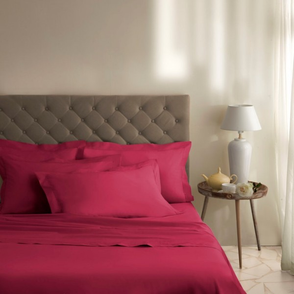 Coppia di federe 52x80 Camillatex NK COLOR colore Lampone