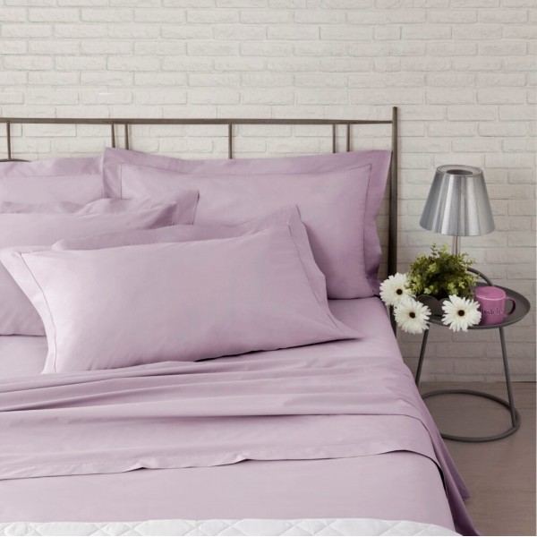 Paar Kissenbezüge 52x80 Camillatex NK COLOR Lilac