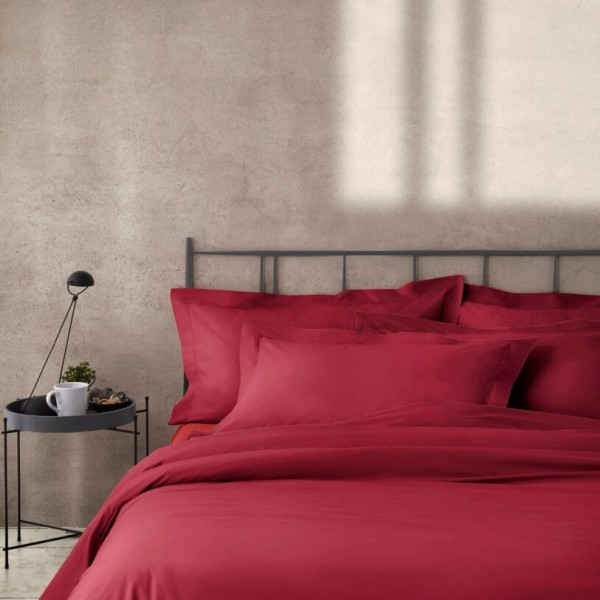Pair of pillowcases 52x80 Camillatex NK COLOR color scarlet