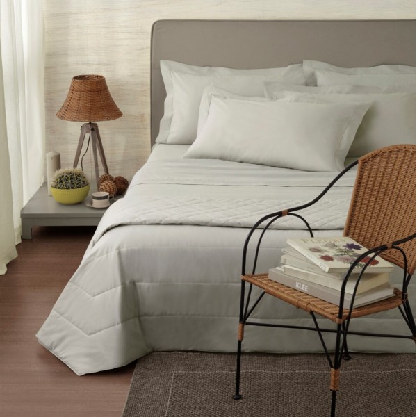 Duvet cover double Camillatex NK COLOR color pearl