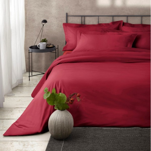 Duvet cover double Camillatex NK COLOR color scarlet