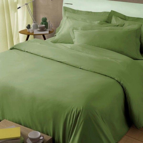 Drap de lit double Camillatex couleur jade NK Color