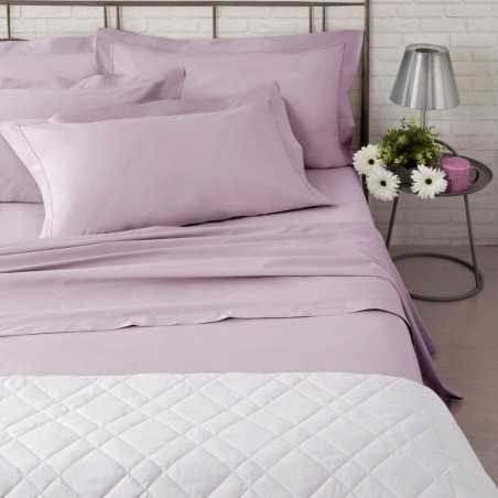 Drap de lit double Camillatex couleur lilas NK Color